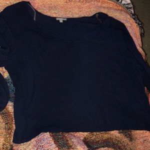 Dark blue cropped top